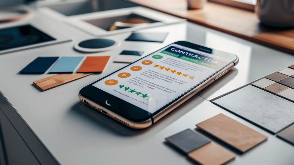 Positive Google reviews for contractors helping to build trust and generate local leads.